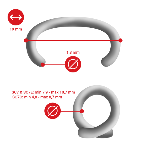 C-ring RING15 Galv Botte Punt