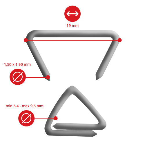 D-Ring SR15 gegalvaniseerd scherp