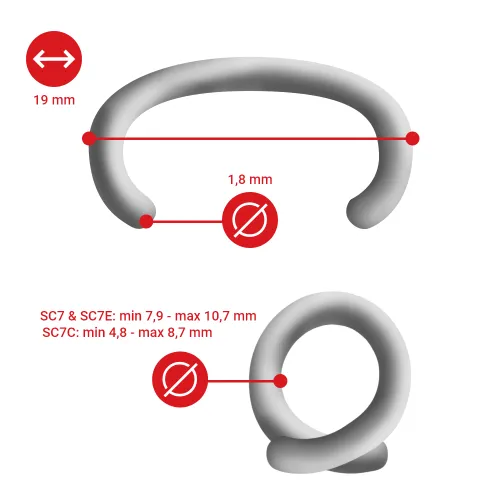C-ring RING15 Galv Botte Punt