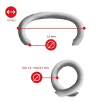 C-ring RING16 RVS Scherp